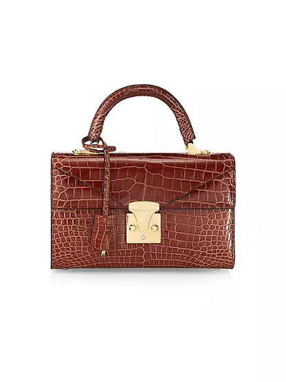 Small Top Handle 2.5 Crocodile Bag